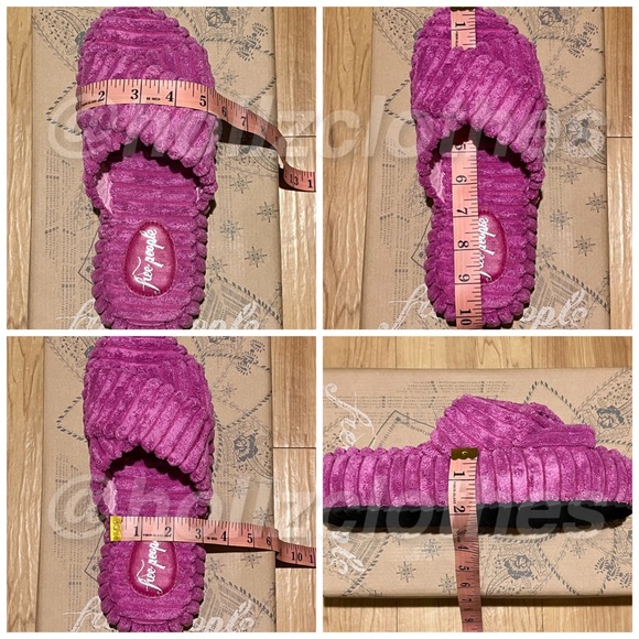 Free People Two Days In Ibiza Terry Slides Orchid 6 - Picture 9 of 16